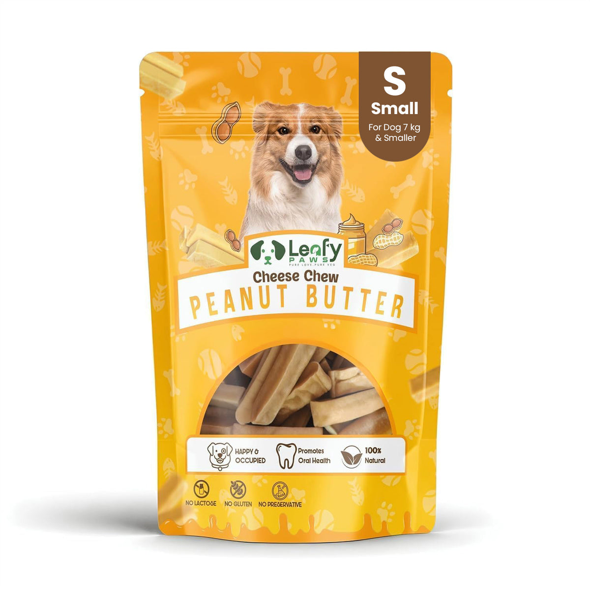 LeafyPaws Peanut Butter Chew – 100% Natural Dog Chew