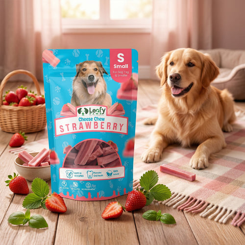 LeafyPaws Strawberry Himalayan Chew – 100% Natural Dog Chew
