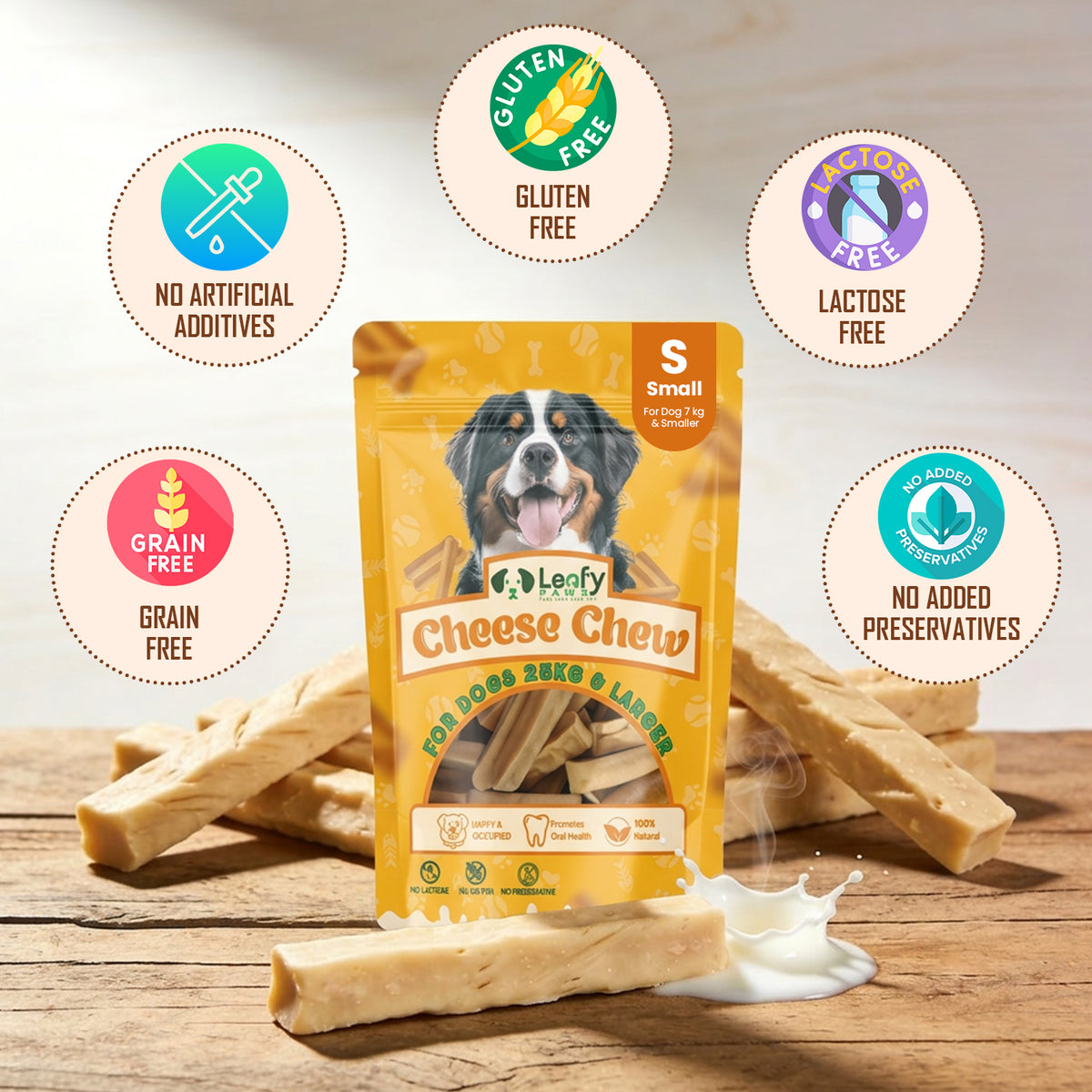 LeafyPaws Himalayan Cheese Chew – 100% Natural Dog Chew
